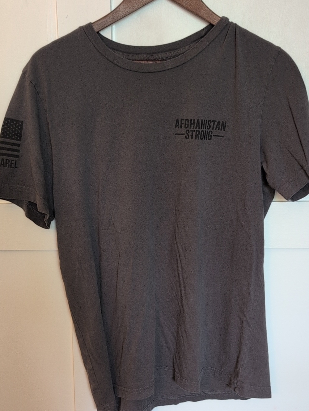 Nineline Afghan Men's Crew Neck Tee - Charcoal